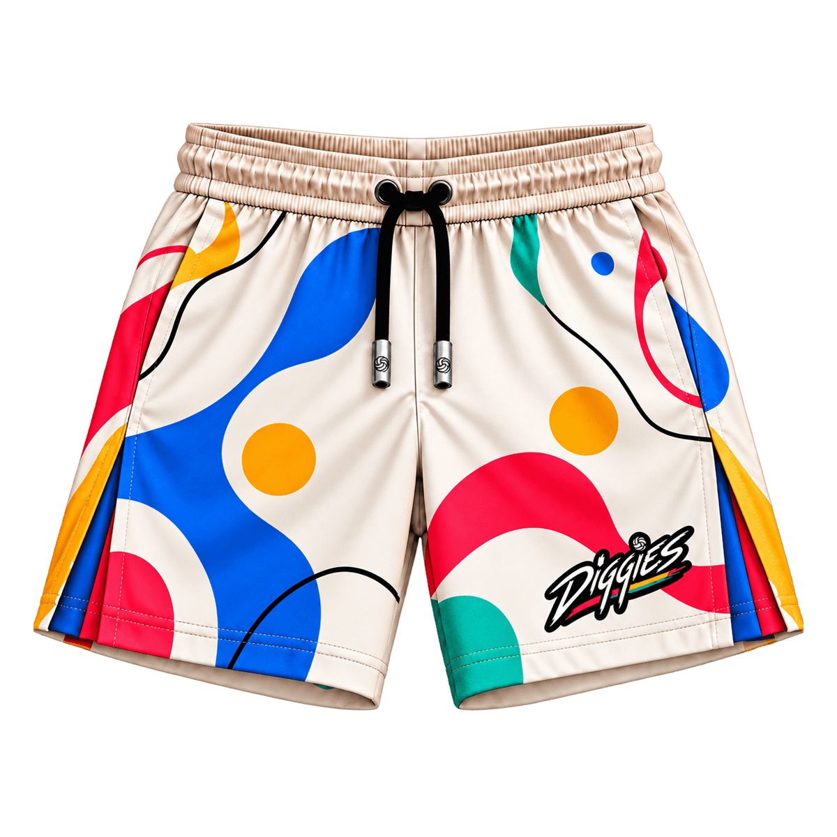 Color Theory shorts, front view